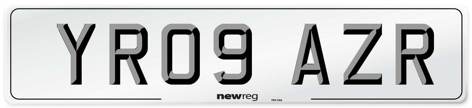 YR09 AZR Number Plate from New Reg